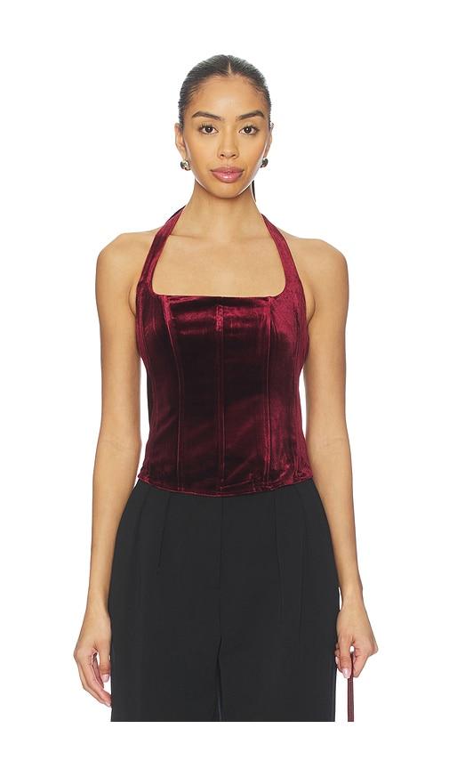 astr the label jacy top in wine. - size m (also in xs, s)