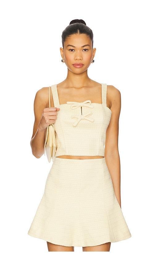 astr the label kiona top in lemon. - size l (also in m)