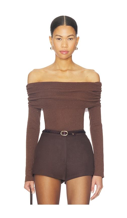 astr the label kylin sweater in brown. - size l (also in xs, xl)