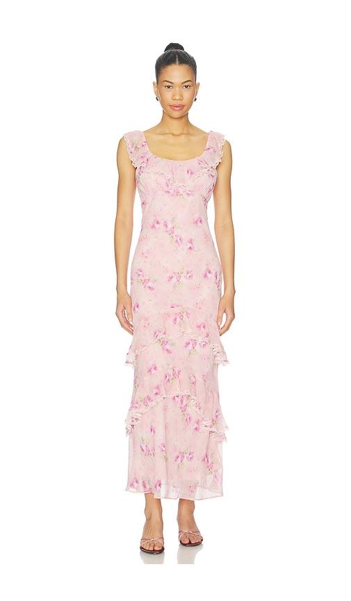 astr the label laisha dress in pink. - size l (also in xs, s)