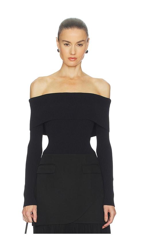 astr the label lidia sweater in black. - size l (also in xs)
