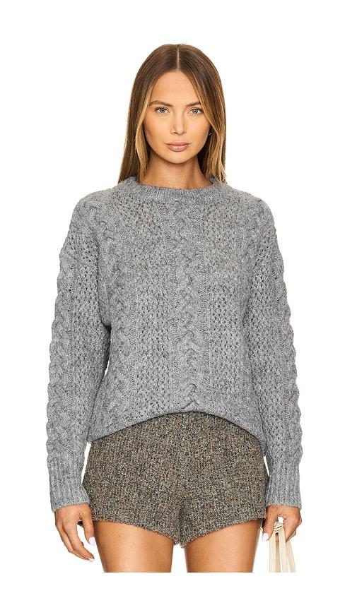 astr the label lisabeth sweater in grey. - size l (also in xl)