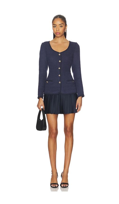 astr the label malorie dress in navy. - size l (also in m)