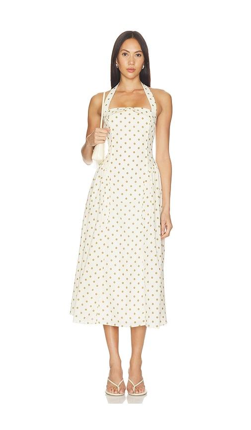 astr the label marianna dress in cream. - size l (also in m, s)