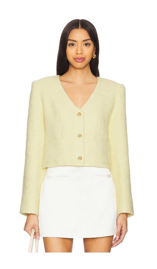 astr the label marleigh jacket in lemon. - size l (also in xl)