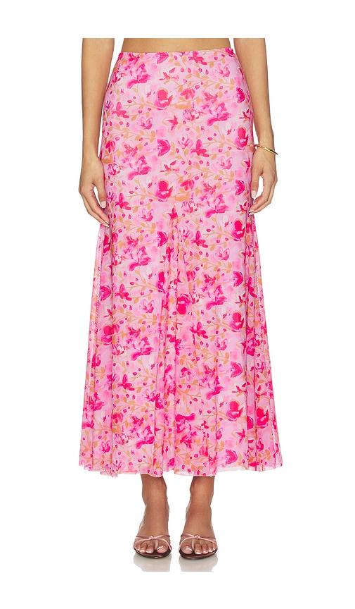 astr the label mejra skirt in fuchsia. - size l (also in xs, s, m, xl)