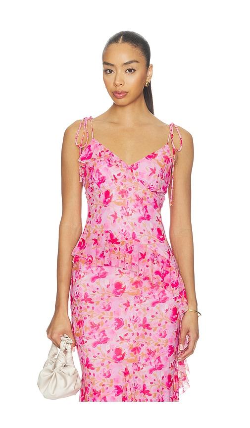 astr the label mejra top in fuchsia. - size l (also in xs, s)