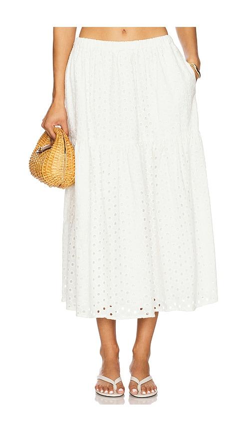 astr the label nalley skirt in white. - size l (also in m, xl)