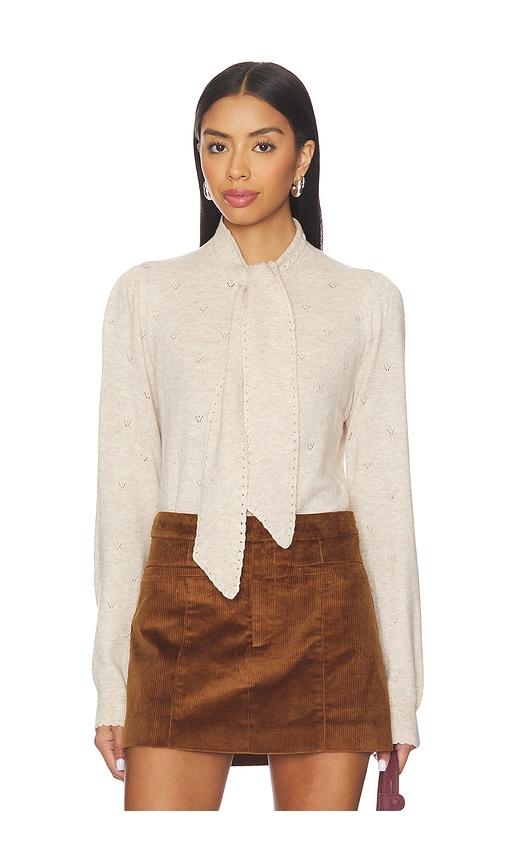astr the label ovalia sweater in neutral. - size l (also in s, xl)