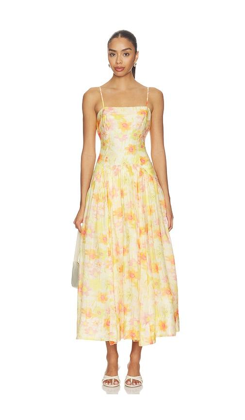 astr the label ovina dress in yellow. - size m (also in s, xs)