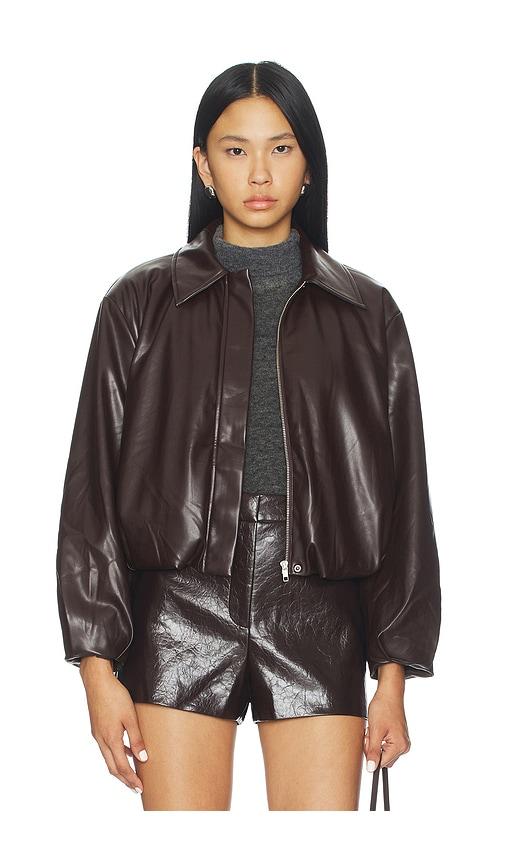 astr the label raevin jacket in brown. - size l (also in m, xs)