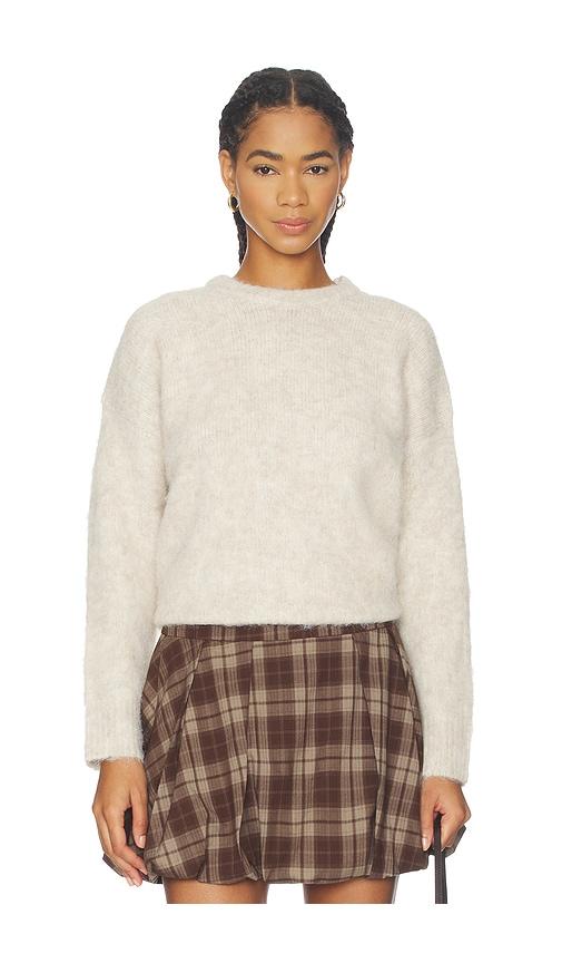 astr the label selbie sweater in cream. - size l (also in xs, s, m, xl)