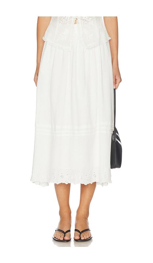 astr the label shelly skirt in white. - size l (also in xs, s, m)