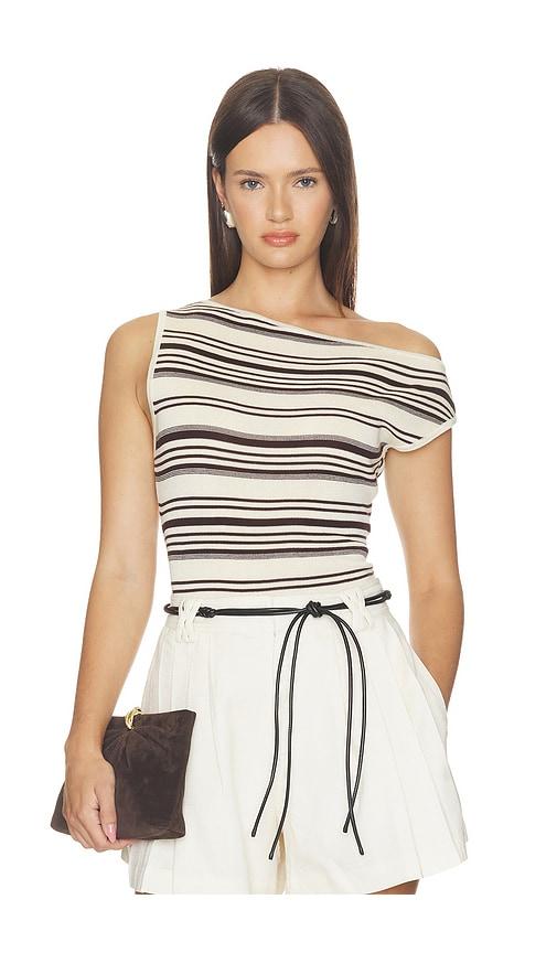 astr the label sofia sweater top in cream. - size l (also in xs, s, m, xl)