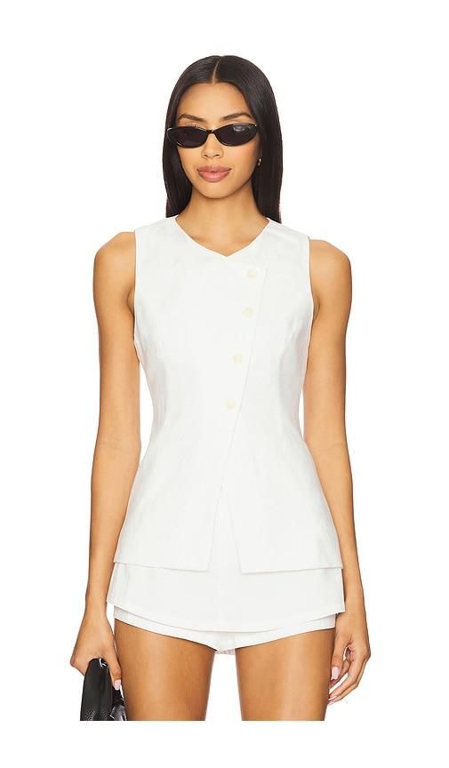 astr the label sonja vest in white. - size s (also in xs)