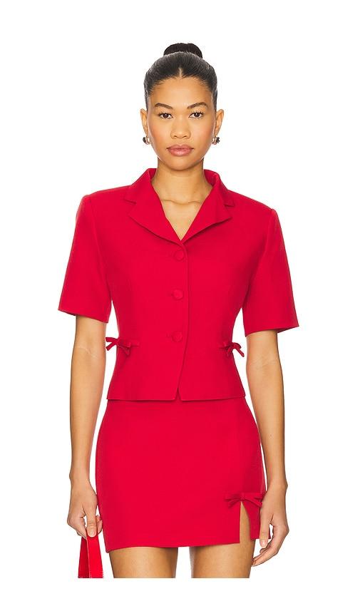astr the label sophie blazer in red. - size l (also in xs, s, m)