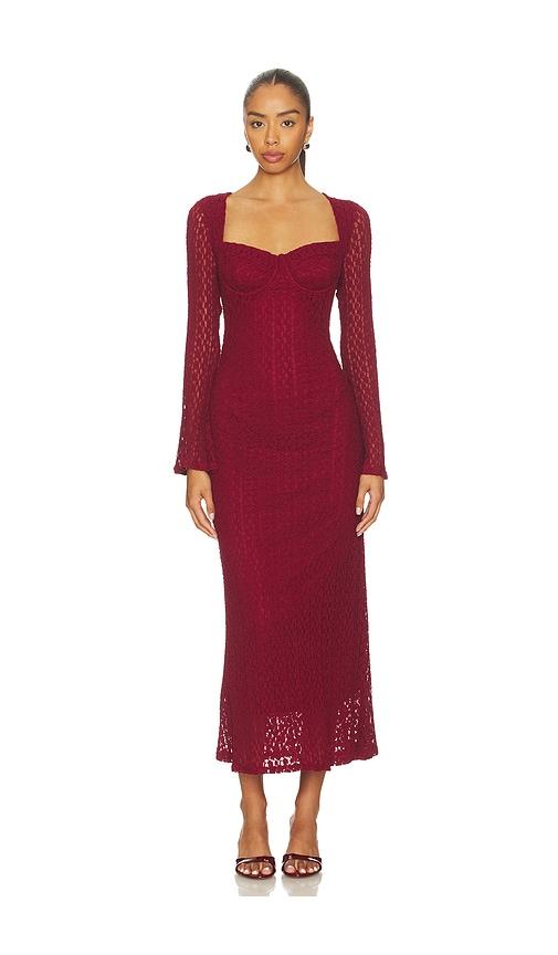 astr the label tamia dress in wine. - size s (also in xs)