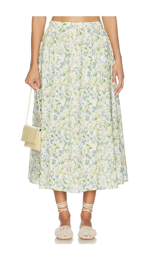 astr the label wylda skirt in green. - size l (also in xs, s, m, xl)