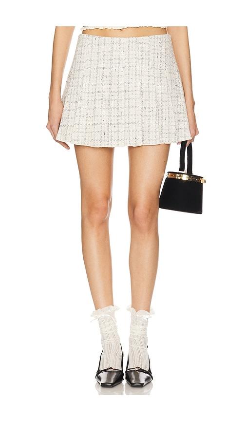 astr the label zoela skirt in cream. - size l (also in m)