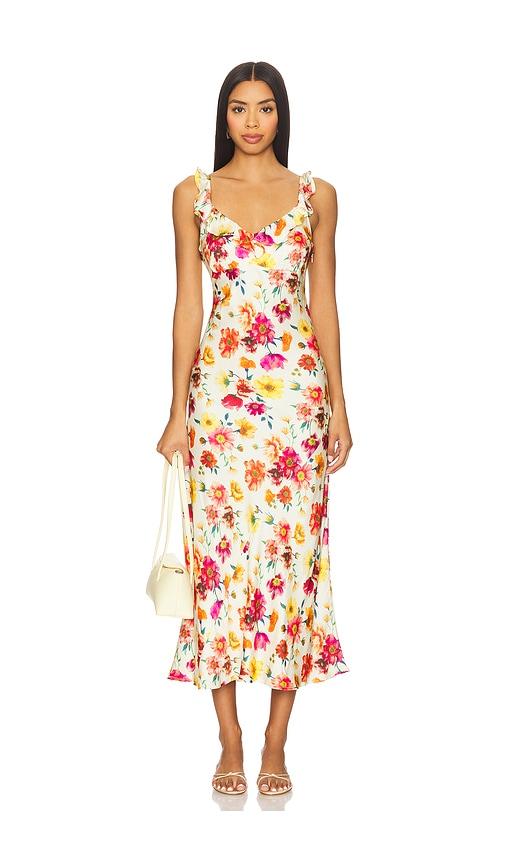 astr the label zoie dress in cream. - size l (also in s)