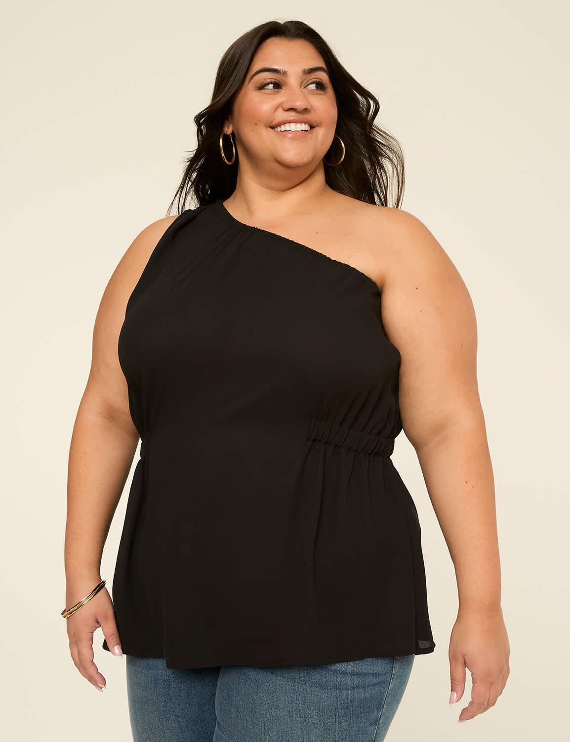 asymmetric one-shoulder top