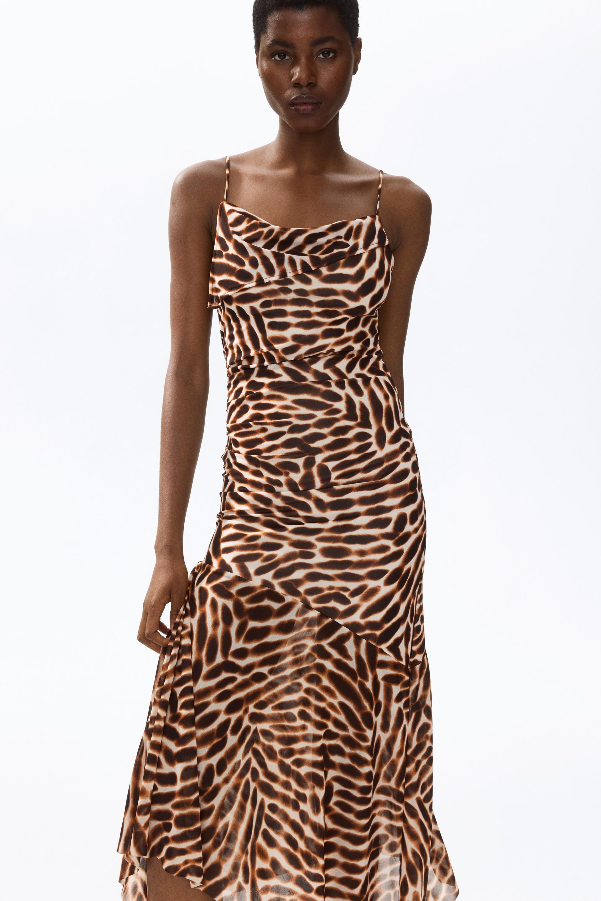 asymmetric strappy dress