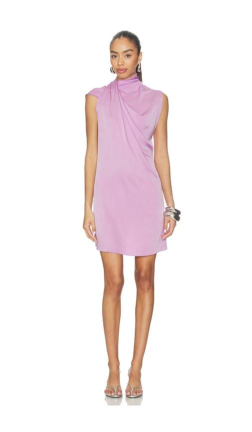 atlein draped neckline sleeveless dress in purple. - size 34/0 (also in 36/2, 38/4)