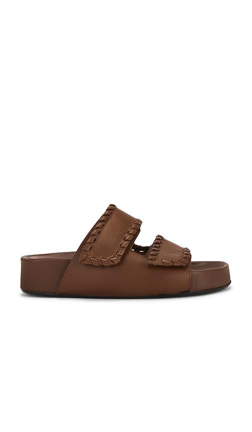 atp atelier furlo stitch sandal in brown. - size 36 (also in 37, 39, 40)