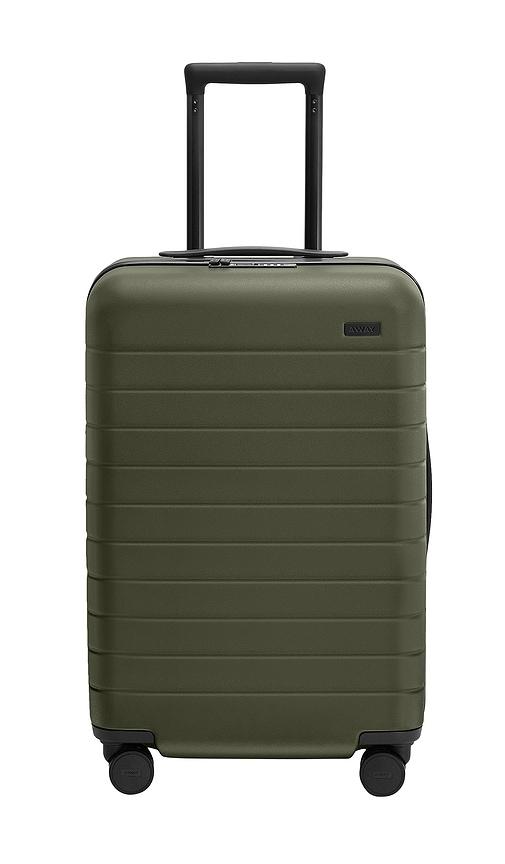away bigger carry on flex in olive.