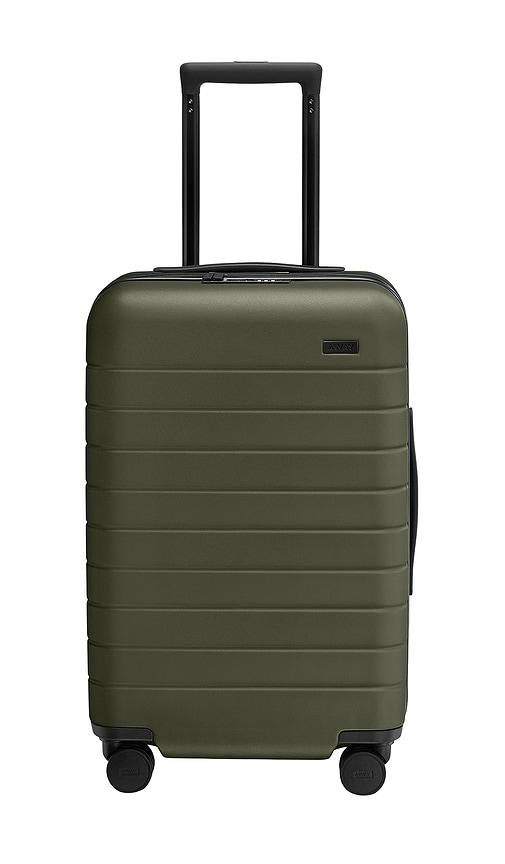 away carry on flex in olive.