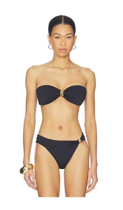 away that day formentera bikini top in black. - size l (also in xs, s, m)