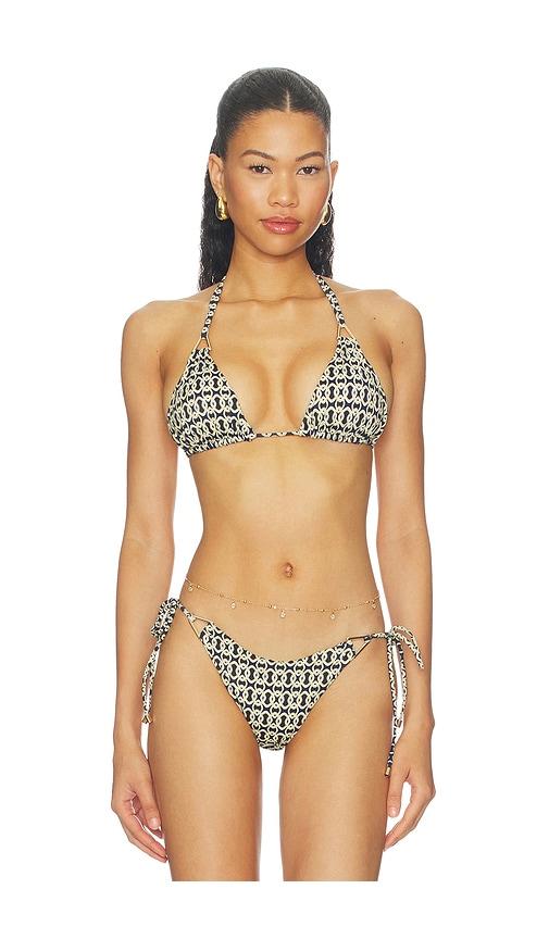 away that day gili bikini top in navy. - size l (also in m, s)