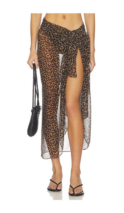 away that day santorini sarong in brown.