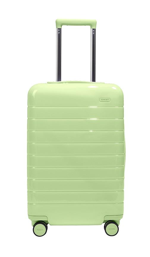 away the carry-on suitcase in olive.