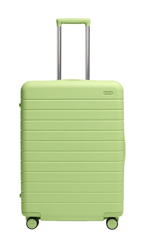 away the medium suitcase in olive.