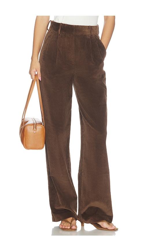 aya muse aven pants in chocolate. - size l (also in m, s, xs)