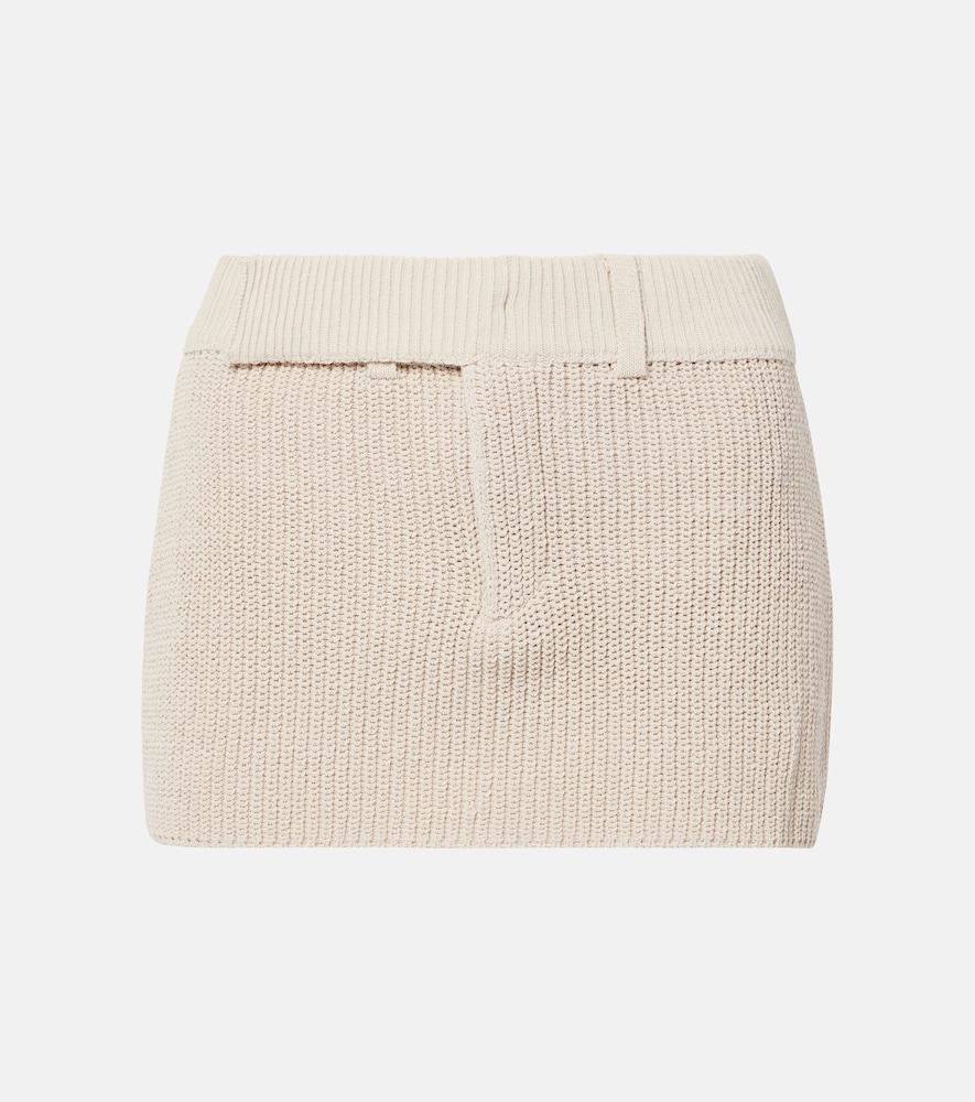 aya muse caeli cotton-blend miniskirt