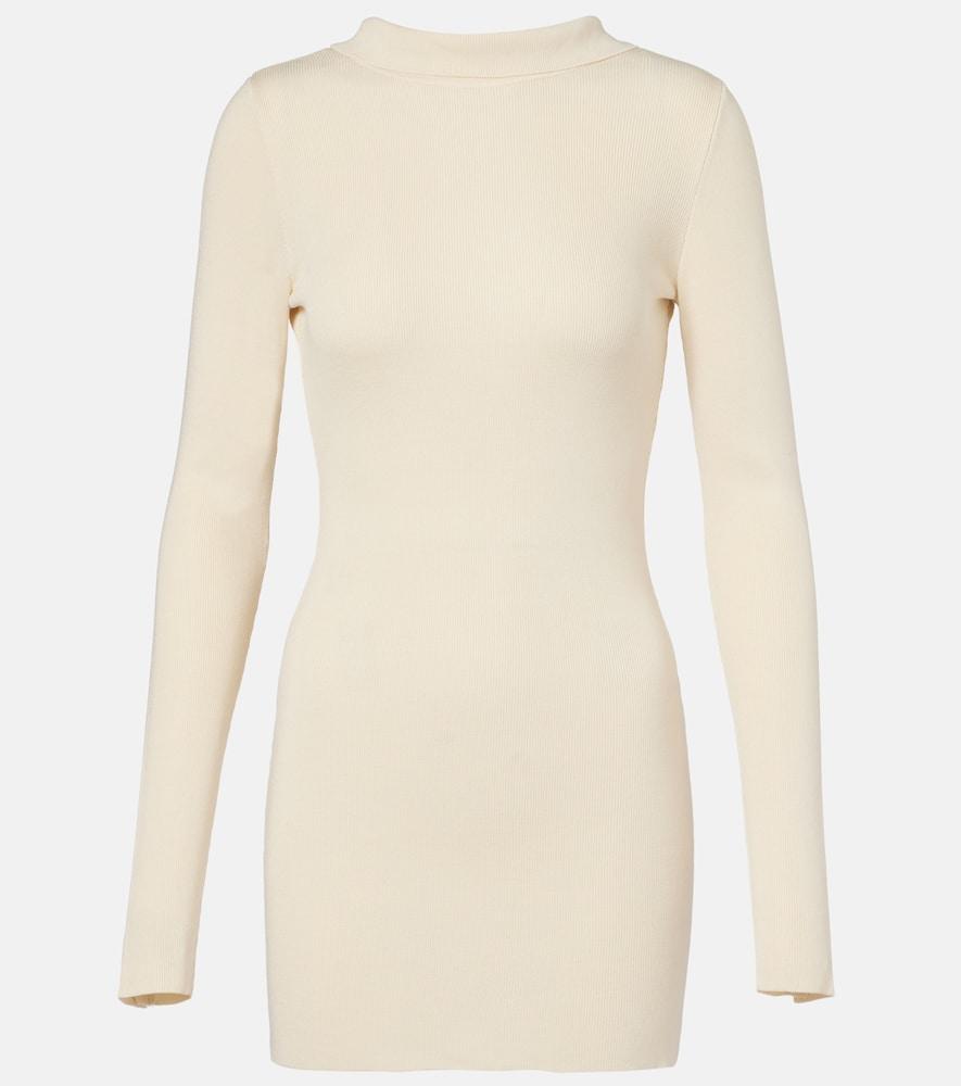 aya muse elowen open-back silk-blend minidress