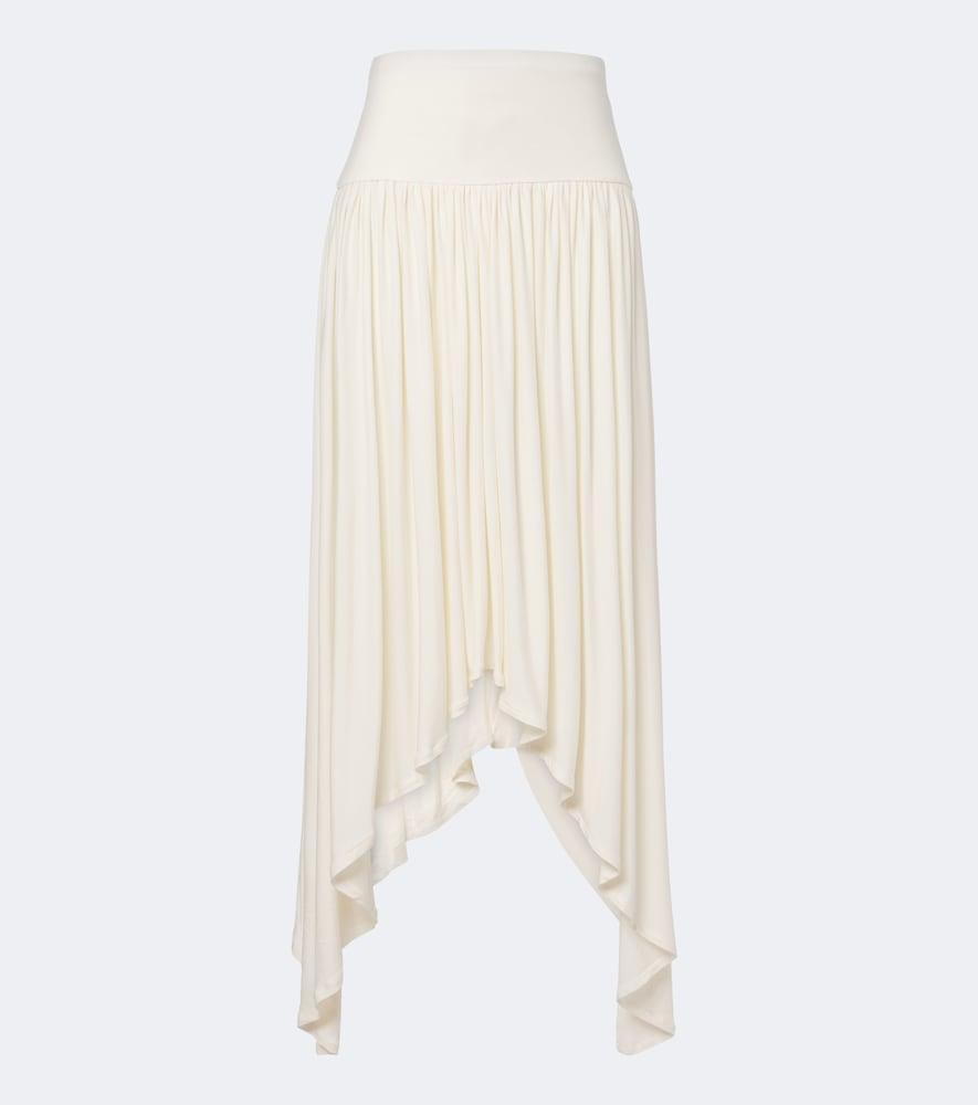 aya muse elya asymmetric pleated midi skirt