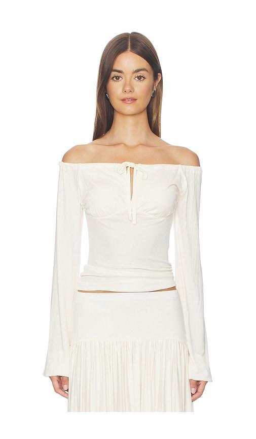 aya muse elya top in white. - size l (also in m, s)