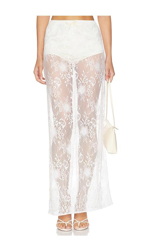 aya muse eteri skirt in white. - size l (also in xs, s)