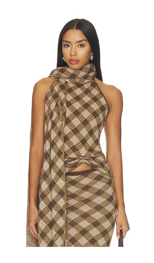 aya muse kae top in brown. - size l (also in xs, s, m)