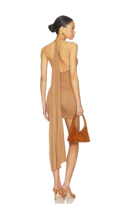 aya muse onda mini dress in brown. - size m (also in xxs, xs, s)