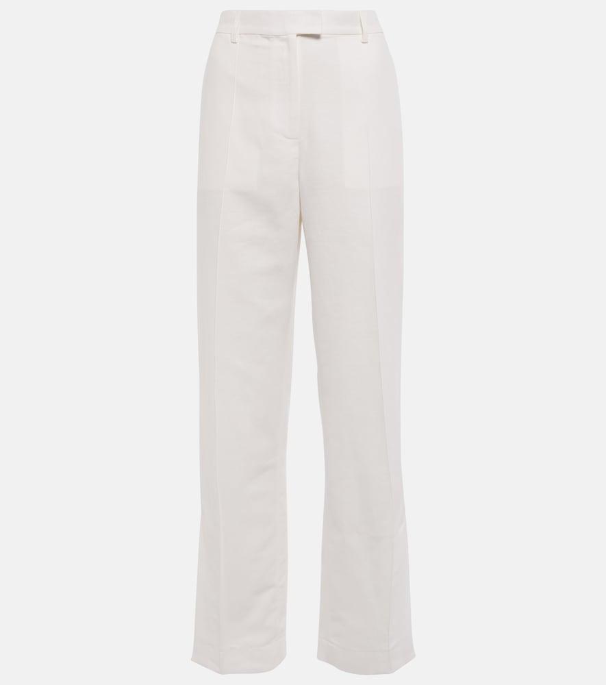 aya muse polaris wide-leg linen and cotton pants