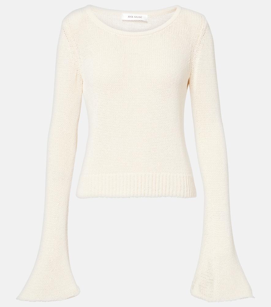aya muse sei cotton-blend top