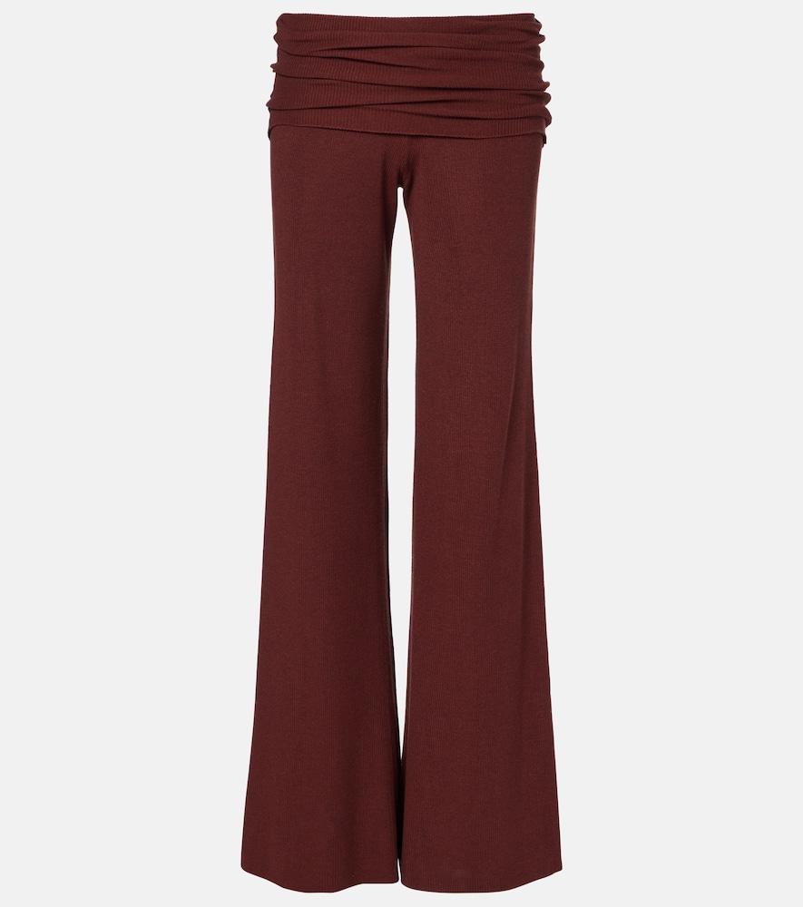 aya muse silk-blend wide-leg pants