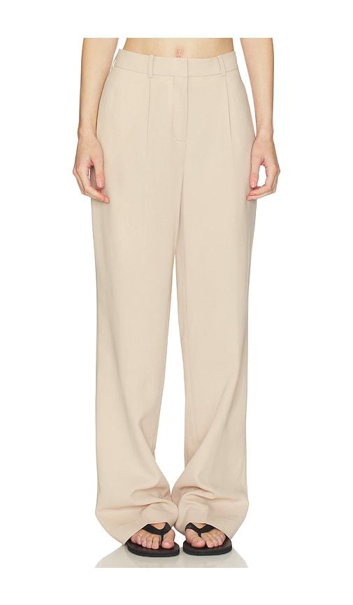 aya muse soli trousers in beige. - size l (also in s)