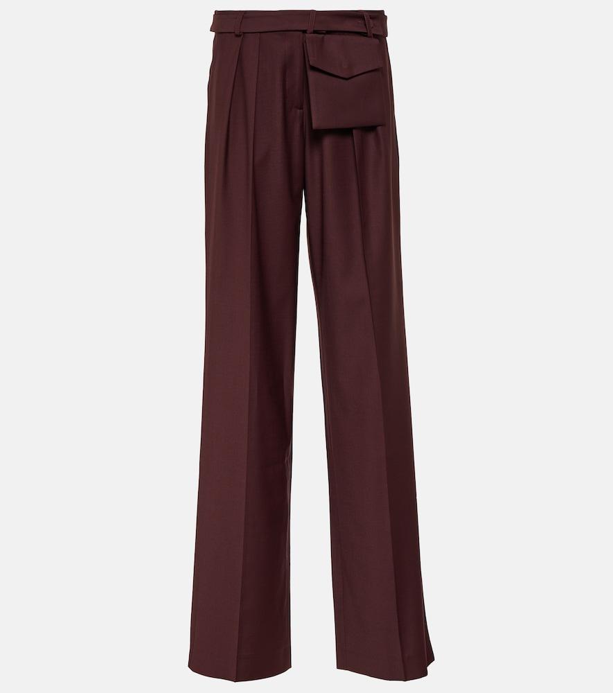 aya muse sylvia mid-rise straight wool pants