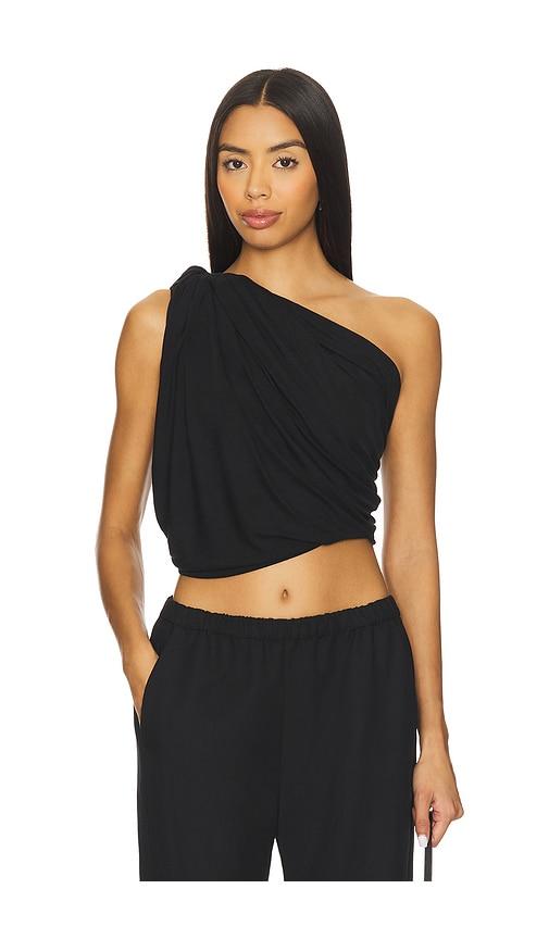 aya muse twist top in black. - size l (also in xxs, s, m)