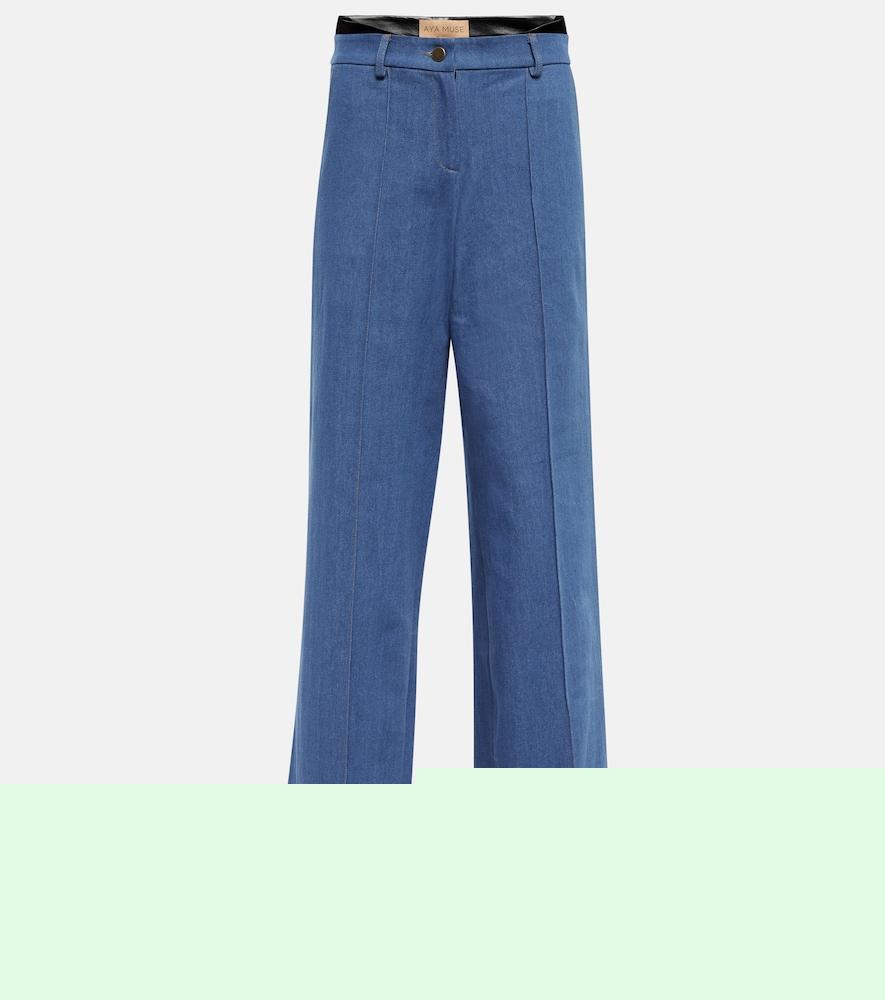 aya muse ule low-rise denim pants